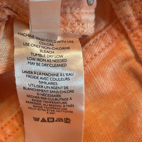 We the Free Shorts Romeo Peach Distressed Mid Rise Rolled Cut Off Shorts - Picture 9 of 11